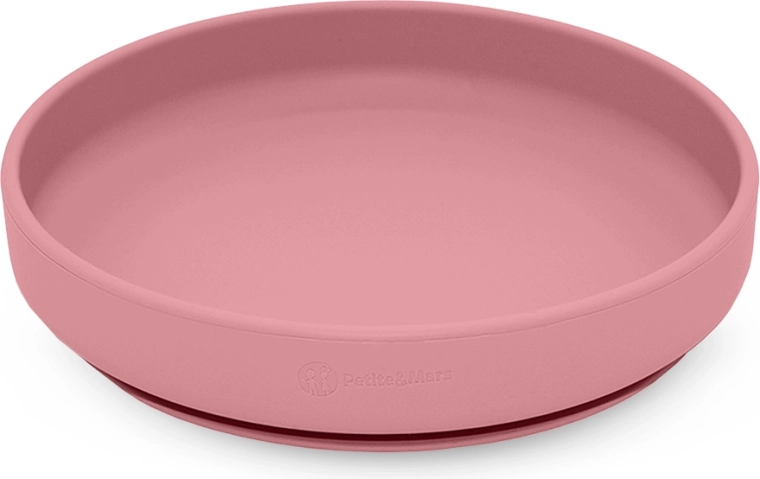 Silikona šķīvis ar piesūcekni Take&Match dusty rose – Petite&Mars