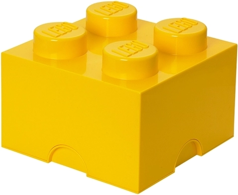 LEGO uzglabāšanas kaste 4 dzeltena