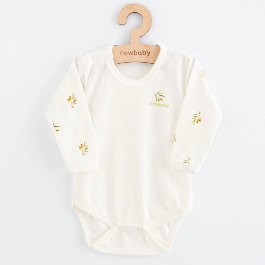 New Baby Olives Organic Cotton Long-Sleeve Baby Bodysuit