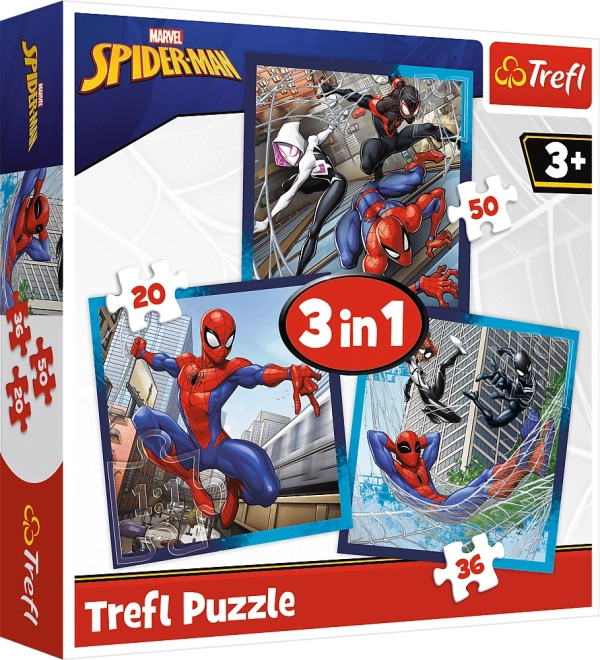 Puzle 3 vienā Spider-Man Zirnekļdraugi
