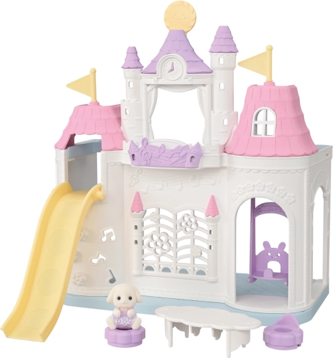Pils skoliņa SYLVANIAN FAMILIES – rotaļu pils ar šūpolēm un slidkalniņu