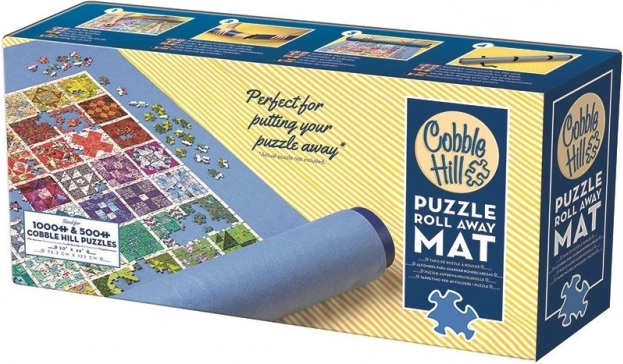 Roll-up puzzle mat COBBLE HILL for 500–1000 pieces (122 × 76 cm)