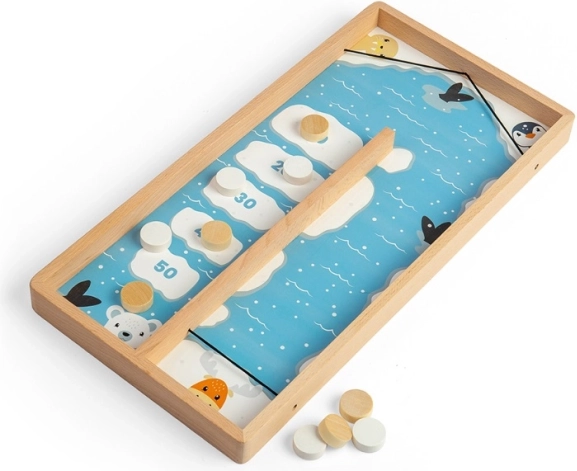 Bigjigs Toys koka galda spēle ar ripām uz ledus