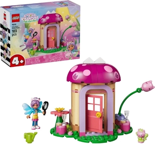 LEGO Gabby’s Dollhouse feju kaķēna dārza namiņš