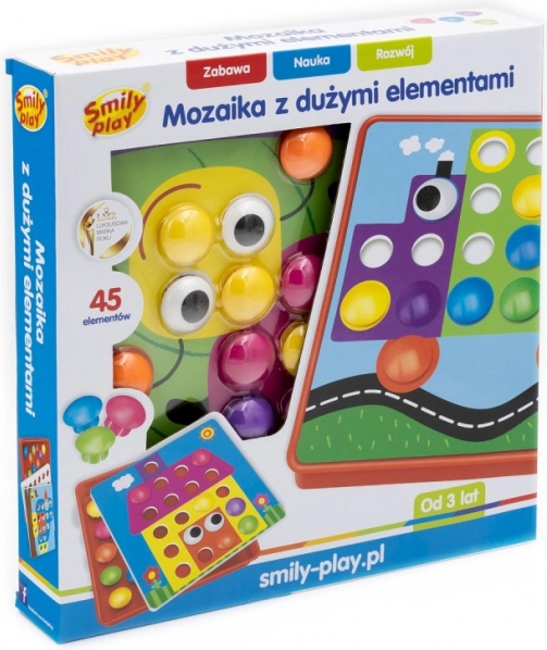 Mozaīkas puzle ar pogām bērniem