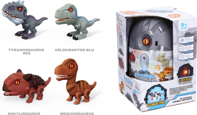Dinozaurs olā ar gaismas un skaņas efektiem – konstruktors