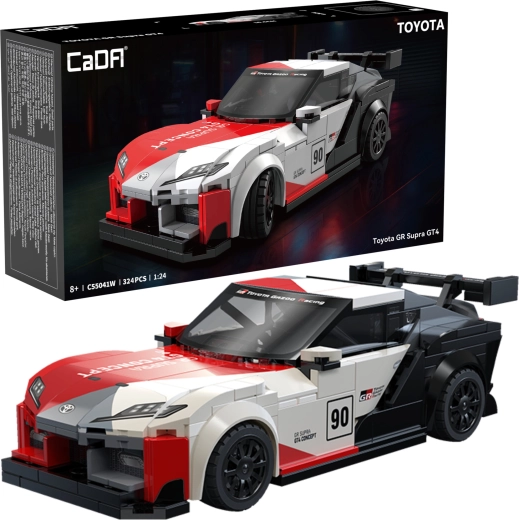 CaDA būvkomplekts sacīkšu auto TOYOTA GR Supra GT4 (1:24, 324 detaļas)