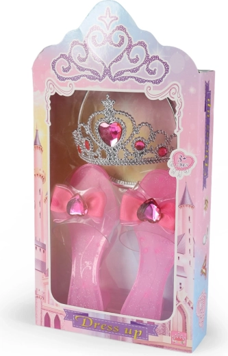 Rozā princeses komplekts ar kurpītēm