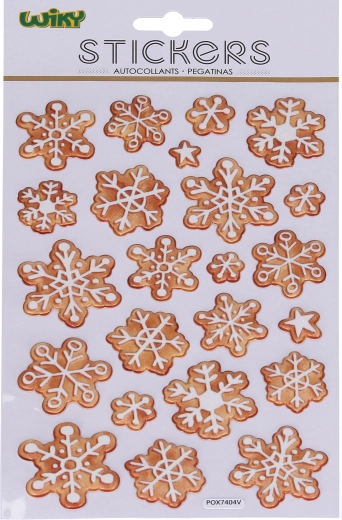 POP UP uzlīmes sniegpārslas 25 × 14,5 cm (Ziemassvētku)