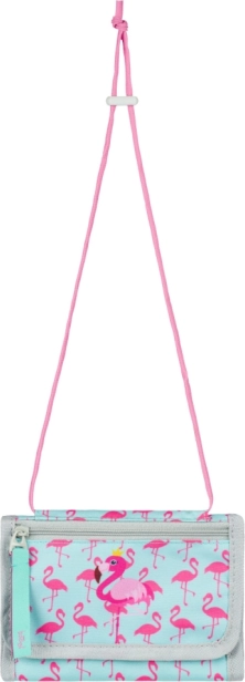 Neck Wallet with Flamingo Design