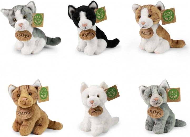 Plīša kaķēns 14 cm ECO Friendly – ekskluzīvs sēdošs kaķēns