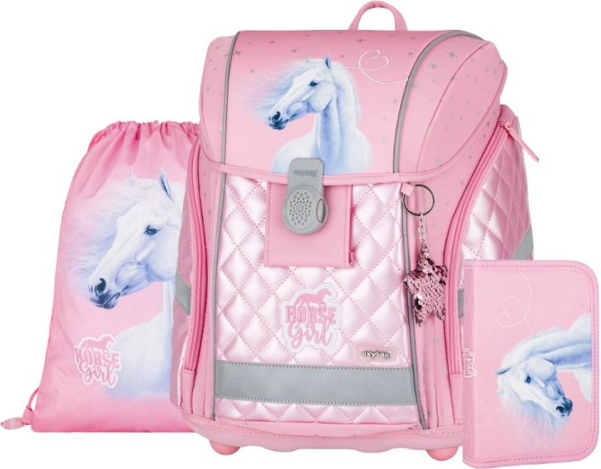 School Set 3 pcs PREMIUM LIGHT – Pink Horse Romantic