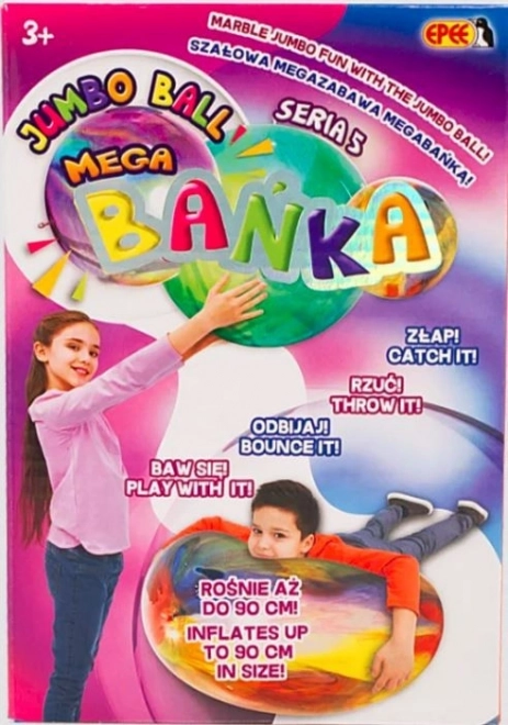Mega burbulis “Krāsainais trakums” zilzaļš