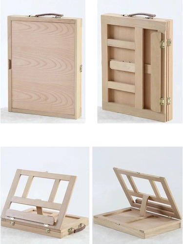 3-in-1 case: storage box, portable case and easel