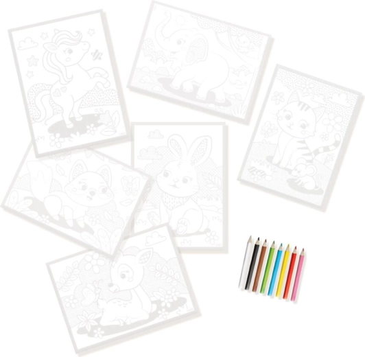 6 magic cards with cheerful designs