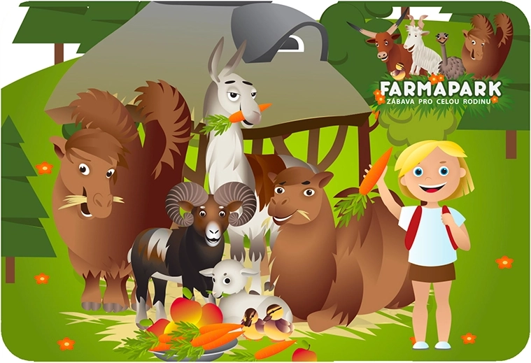3D Placemat Farm Park Animals PRIME