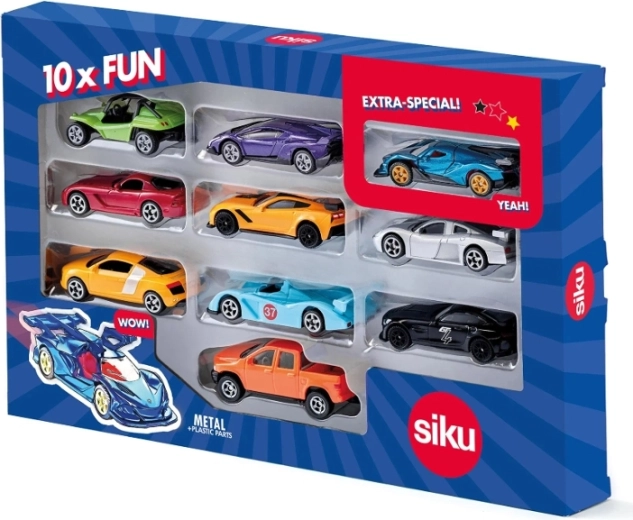 Siku Super set of 10 sports cars