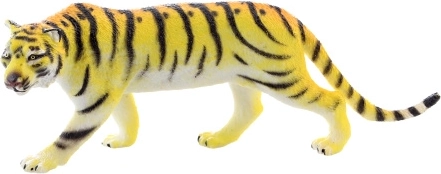 Plastic tiger figurine, 11 cm