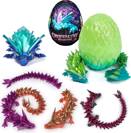 Crystalynx Flexible Dragon in an Egg - 1 Piece