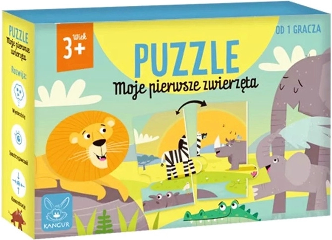 Puzle Mani pirmie dzīvnieki – liela grīdas puzle