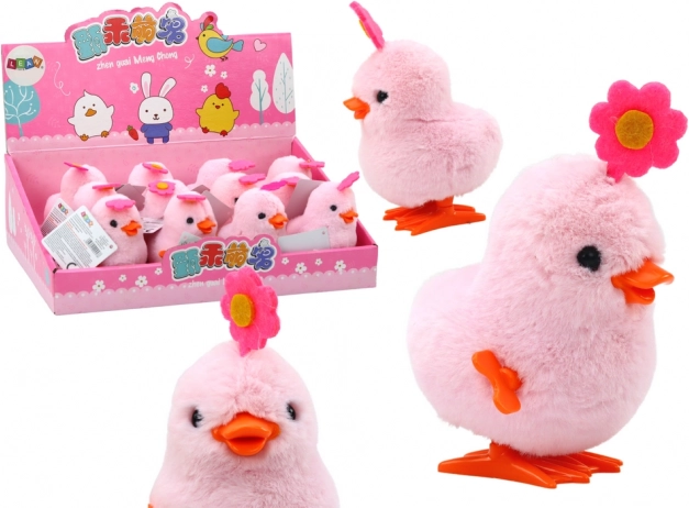 Pink Jumping Chick on Key
