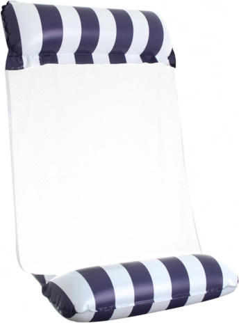 Piepūšams ūdens šūpuļkrēsls baseinam 120 × 70 cm, tumši zils