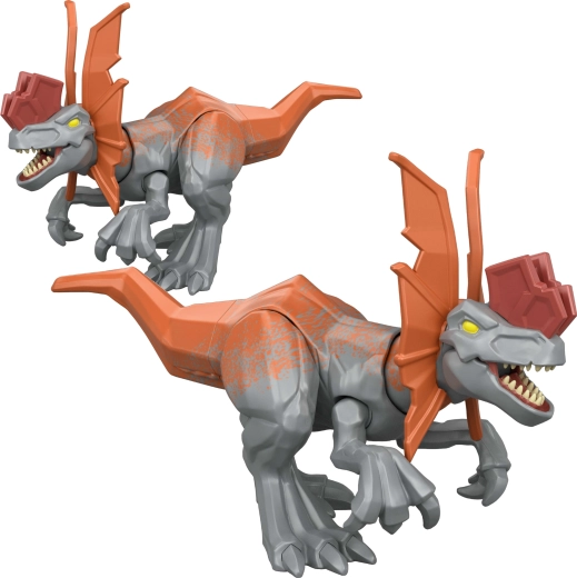 Mattel Jurassic World Mayhem Mix-Ups Dilophosaurus 2-in-1 Figure