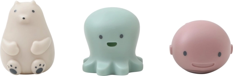 Shnuggle Bath Buddies bath toys – octopus, whale and polar bear