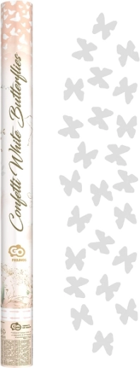 Pneumatic confetti white butterflies – paper