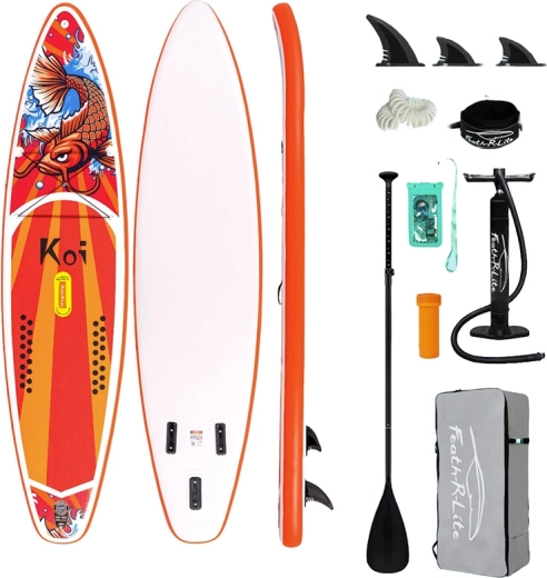 Piepūšamais paddleboard Funwater Feath-R Lite Koi 350 × 83 × 15 cm