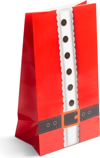 Christmas Gift Bag with Santa Claus Motif, 4 pcs