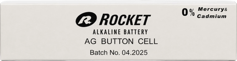 Sārma pogu baterijas Rocket AG13 (LR44) 1,5 V – iepakojums 200 gab.