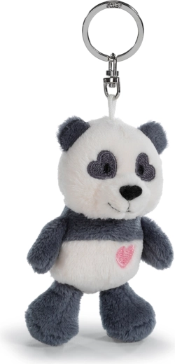 Plīša atslēgu piekariņš panda ar sirsniņu 10 cm NICI
