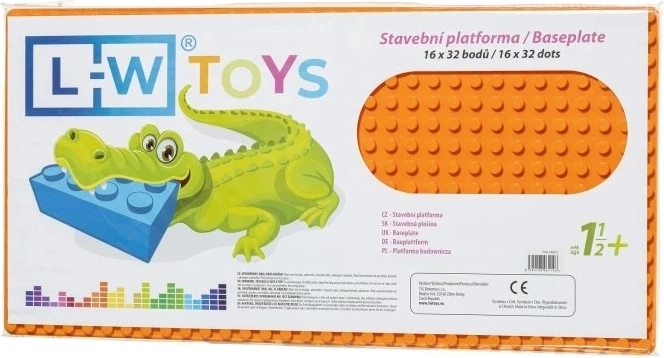 Oranža būvniecības pamatne JUNIOR 16x32 punkti