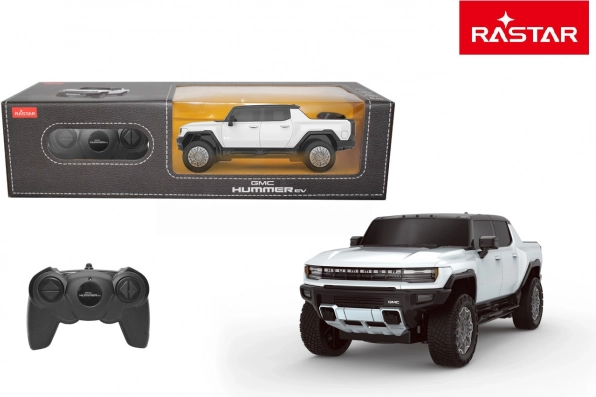 RC auto GMC Hummer EV 1:26 balts – Rastar 2,4 GHz