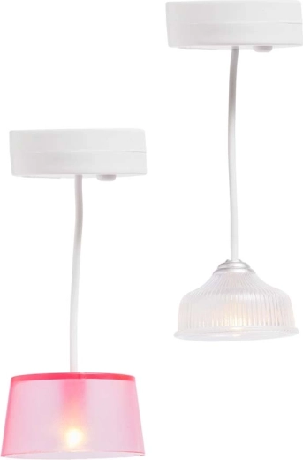Two hanging lamps for a modern mini interior