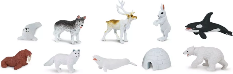 Safari Ltd. Arktika – miniatūru dzīvnieku komplekts (48 gab.)