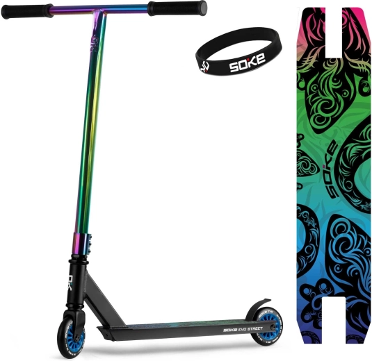 Freestyle skrejritenis Soke EVO street black rainbow
