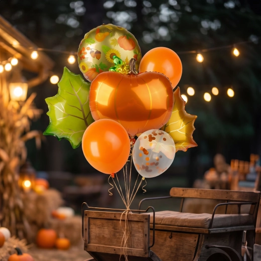 Inflate with air or helium