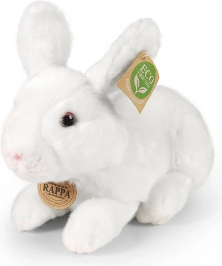 Plīša baltais guļošais trusītis 23 cm eco-friendly