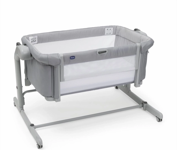 Chicco Next2Me Magic Evo piebīdāmā gultiņa grey mist