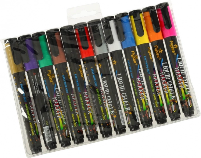 12 košas krāsas, tostarp metāliskas