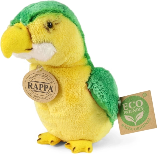 Plush Parrot Green 15 cm eco‑friendly
