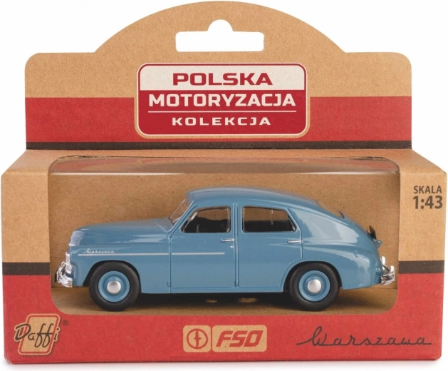 Automašīnas modelis Warszawa M20 – metāla retro sedans mērogā