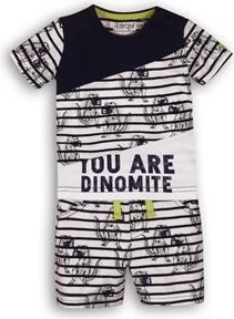 Dirkje bērnu divdaļīgs komplekts sunny you are dinomite navy-white