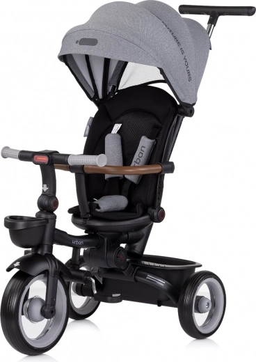 Chipolino trīsritenis ar jumtiņu Urban 2v1 Anthracite