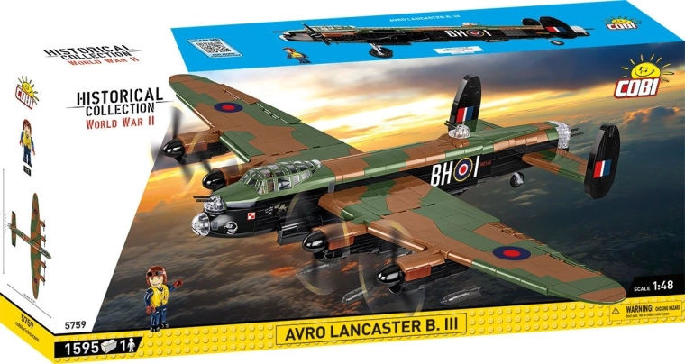 Cobi Avro Lancaster B. III lidmašīnas būvējamais komplekts 1:48