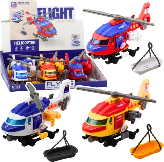 Rescue Helicopter with a Stretcher and Winch