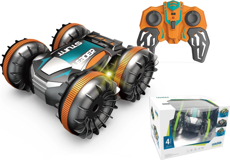 Remote-Controlled Amphibious Car 1:18 Orange