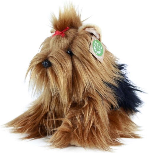 Eco-Friendly Sitting Plush Yorkshire Terrier 23 cm